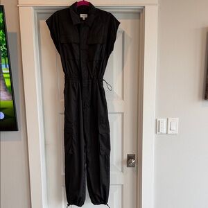 Pistola Black Utility Cargo Jumpsuit